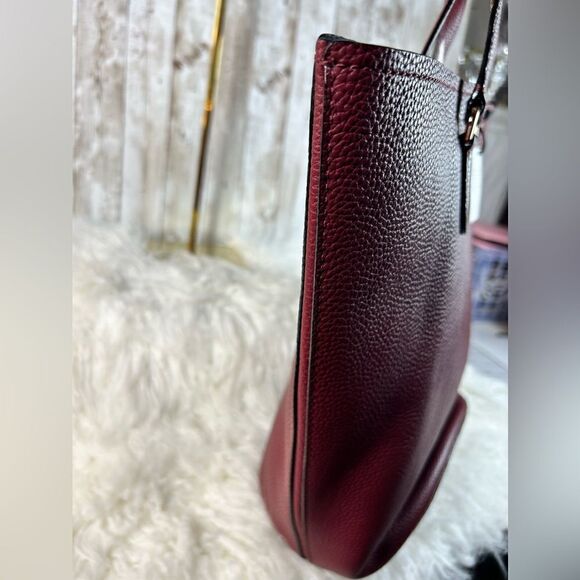 Kate Spade Jackson Street Kristine Ladies Medium Fig Jam Leather Tote Bag NWT - Picture 8 of 9